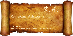 Karakas Adrienn névjegykártya